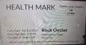 Health mark shellfish